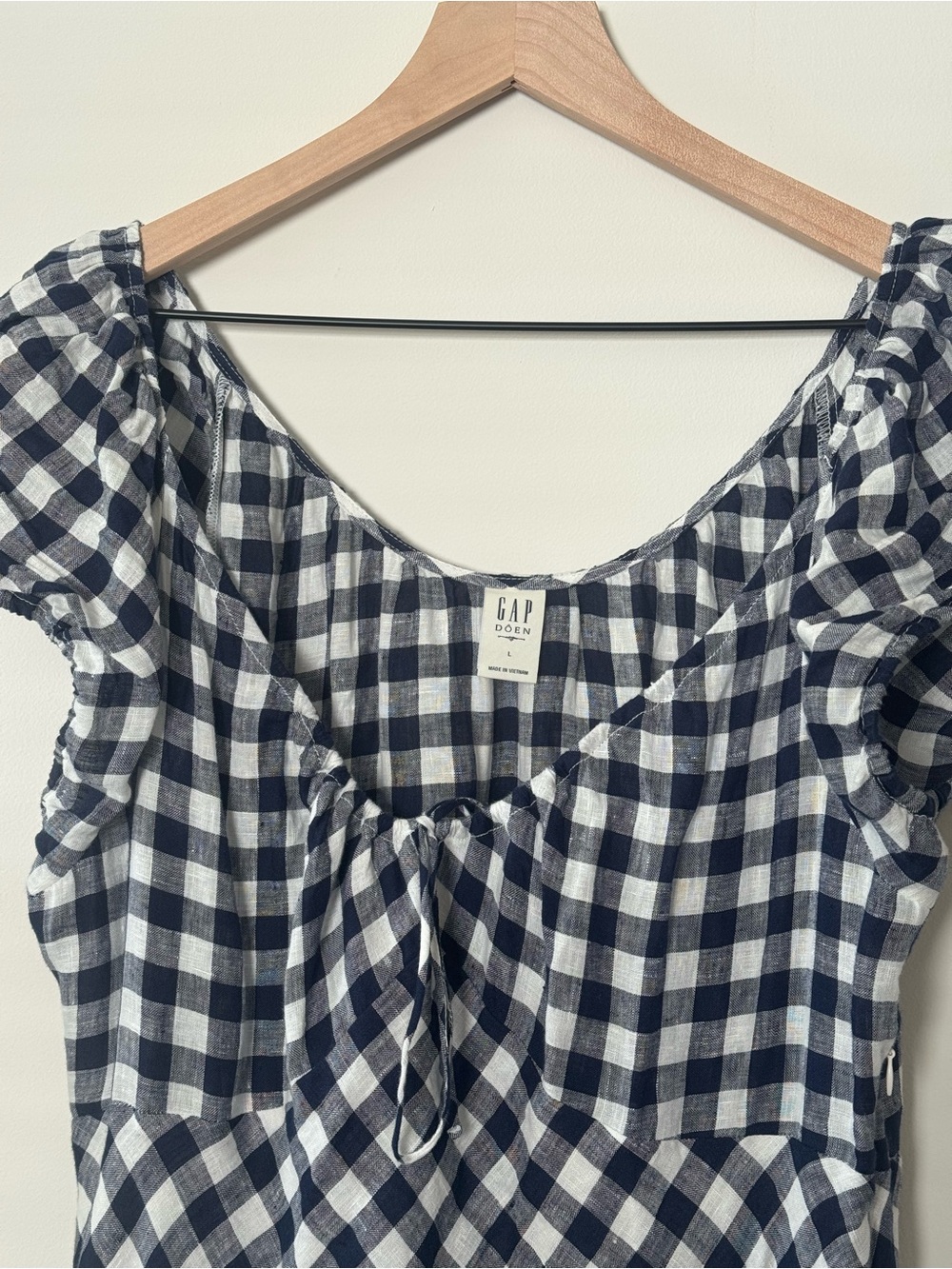Gap x Dôen 100% linen gingham dress - Picture 6 of 7